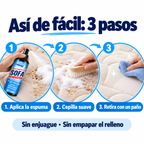 Cómo usar la espuma limpiadora en 3 pasos